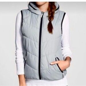 Bench Womens Gray Puffer Vest Size M